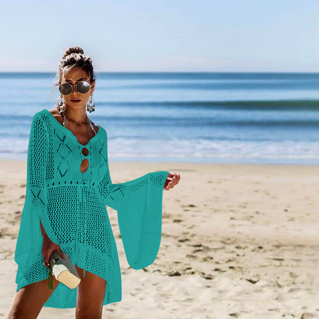 F4745-3 crochet beach dress